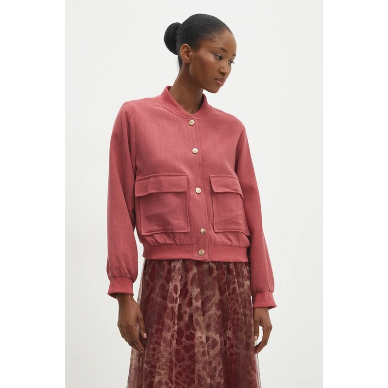 Bunda bomber s prímesou ľanu Answear.LAB 58349277