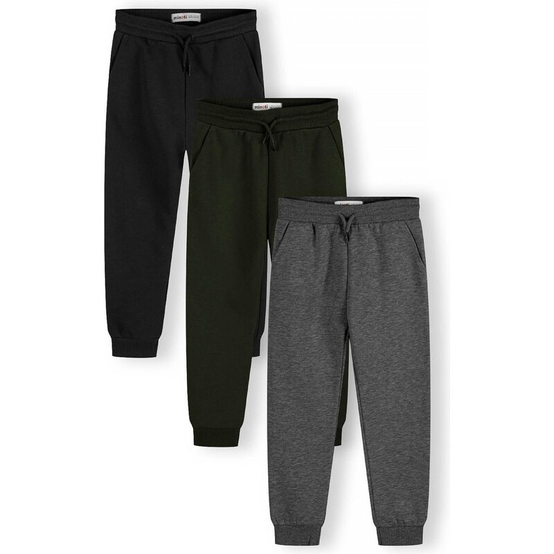 MINOTI Nohavice sivá / tmavozelená / čierna 66078574
