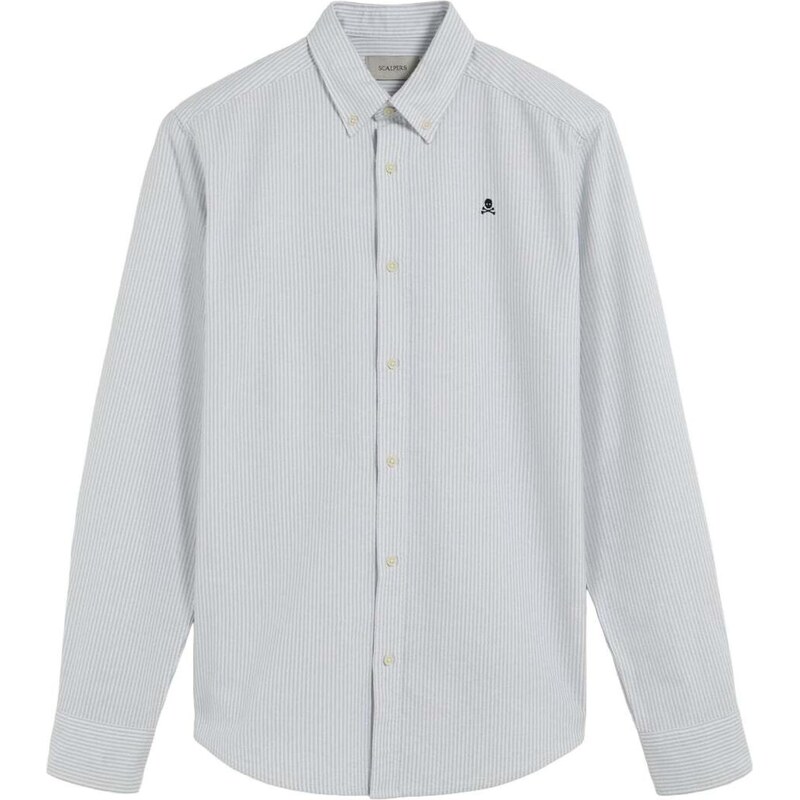 Scalpers Košeľa New Oxford kaki / biela 66078677