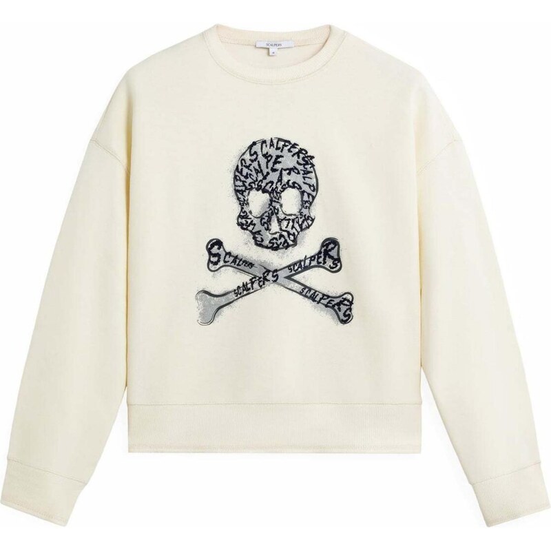 Scalpers Mikina čierna / biela 66078728