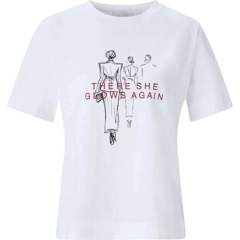 Rich & Royal Tričko červená / čierna / biela 66078779