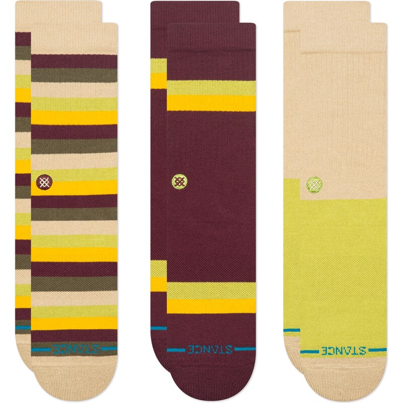 Stance Ponožky béžová / hnedá / žltá 66078795
