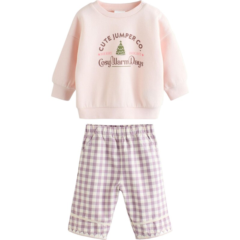 Next Set zelená / pastelovo fialová / pastelovo ružová / biela 66078794