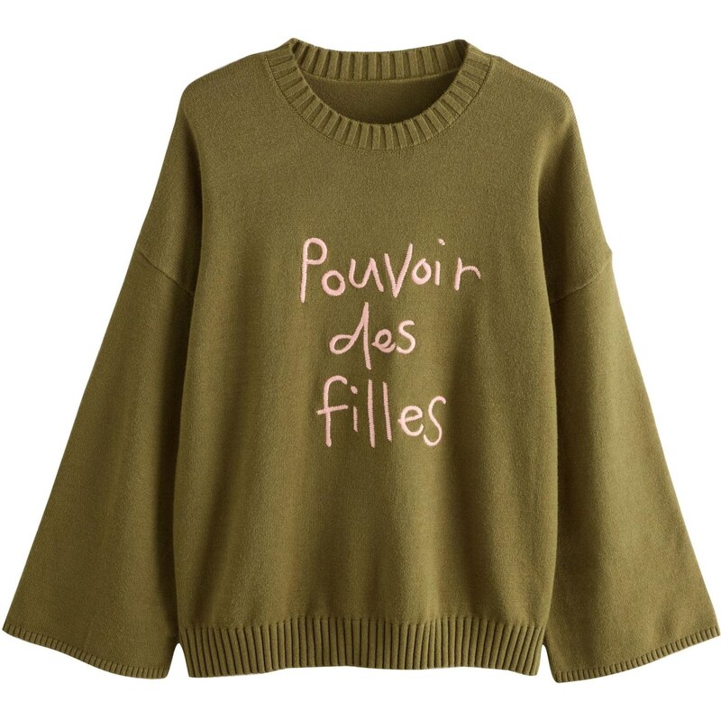 Rockett St George Sveter Pouvoir Des Filles zelená / ružová 66495664