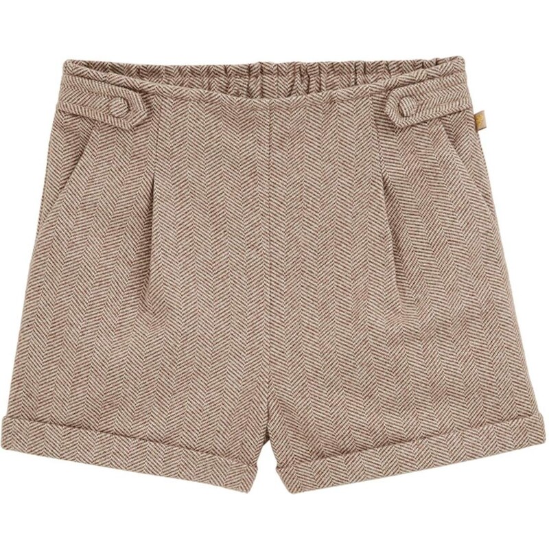 WE Fashion Nohavice béžová / hnedá 66078841