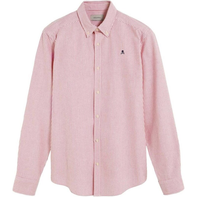 Scalpers Košeľa krvavo červená / biela 66078858