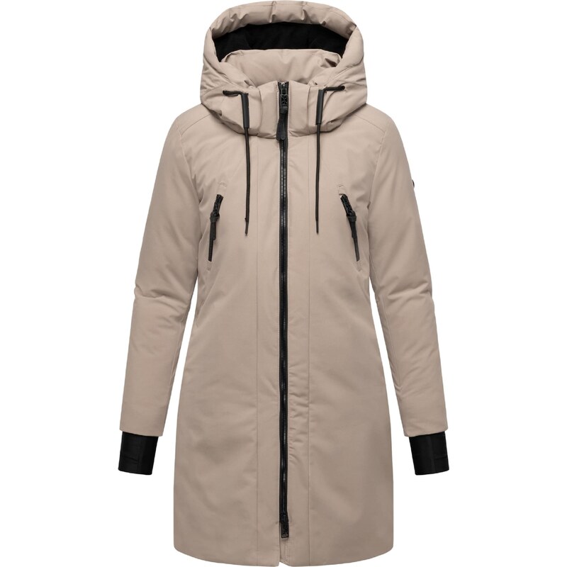 NAVAHOO Zimný kabát Zart 14 tmavošedá / čierna 66078970