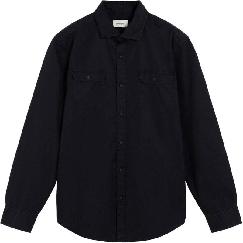 Scalpers Košeľa Martin námornícka modrá 66079013