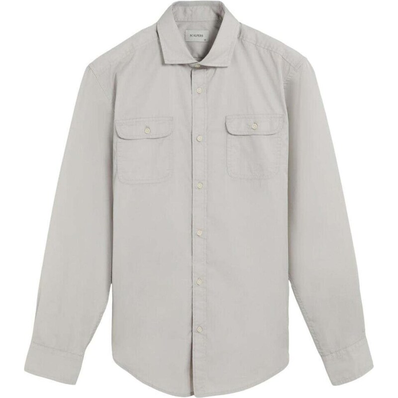 Scalpers Košeľa sivá 66079022