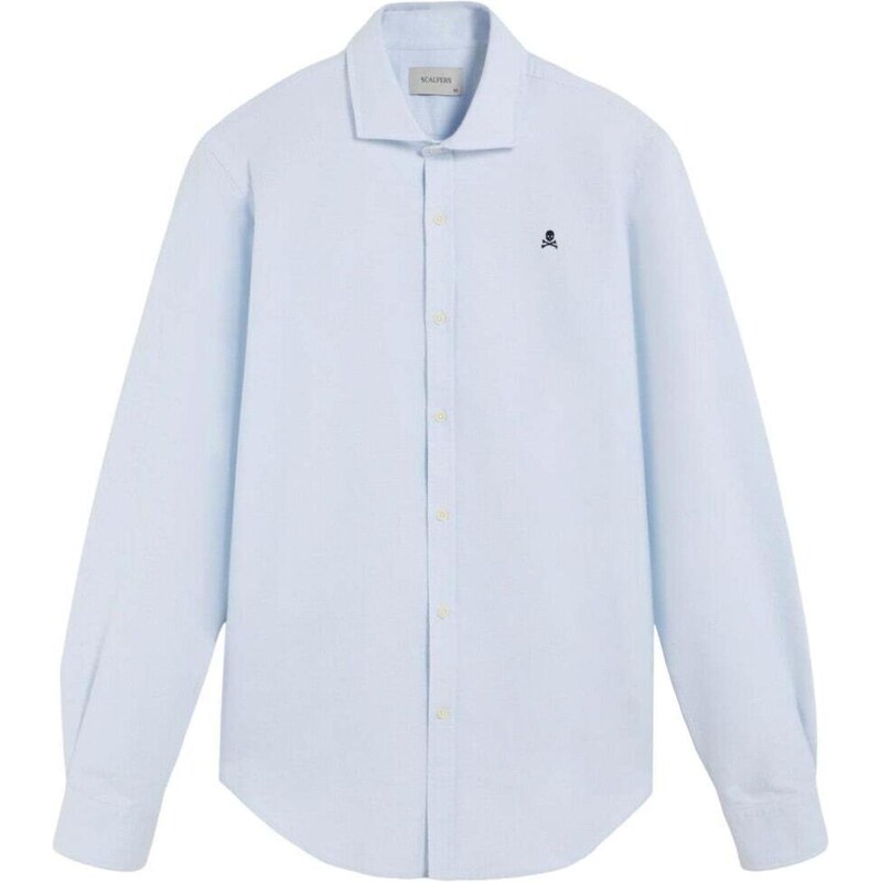Scalpers Košeľa Oxford Peach svetlomodrá 66079077