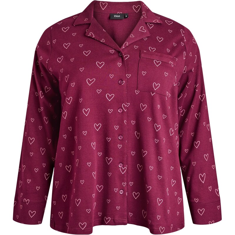 Zizzi Tričká na spanie Tanji béžová / fialová 66079097