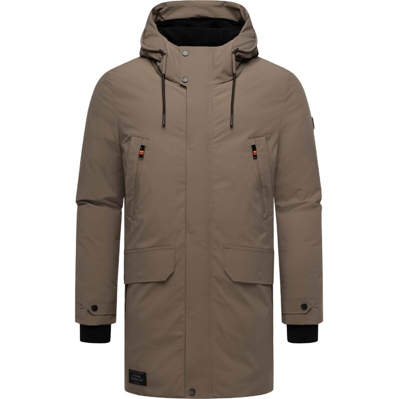 STONE HARBOUR Zimný kabát Kitraan svetlohnedá / čierna 66079189