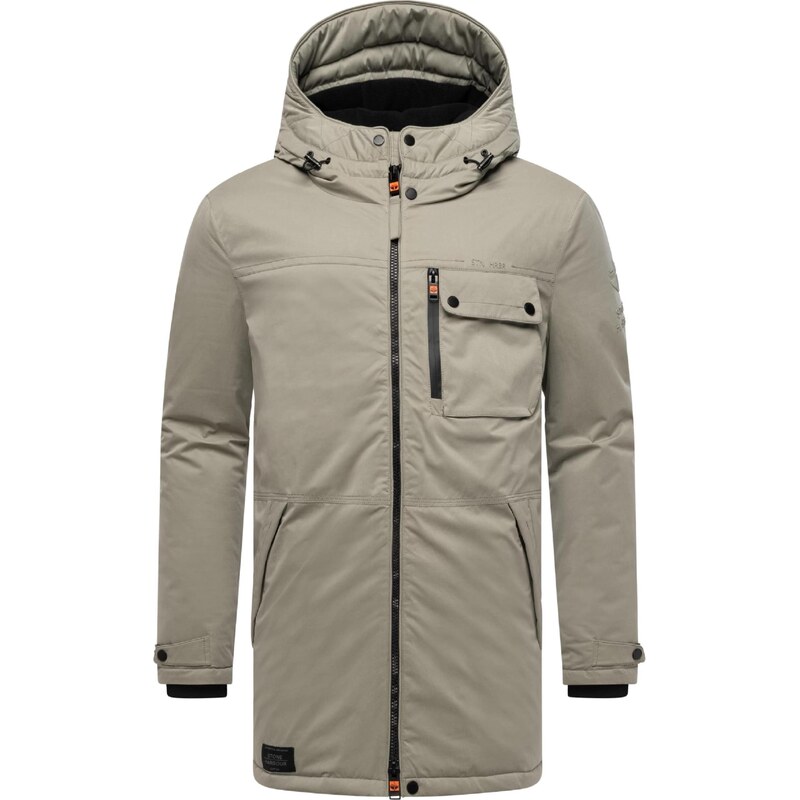 STONE HARBOUR Zimný kabát Fintaan tmavošedá / čierna 66079193