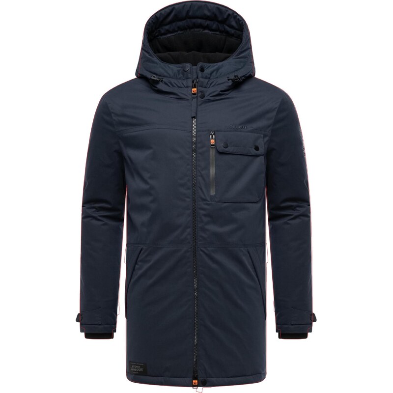 STONE HARBOUR Zimný kabát Fintaan námornícka modrá 66079196