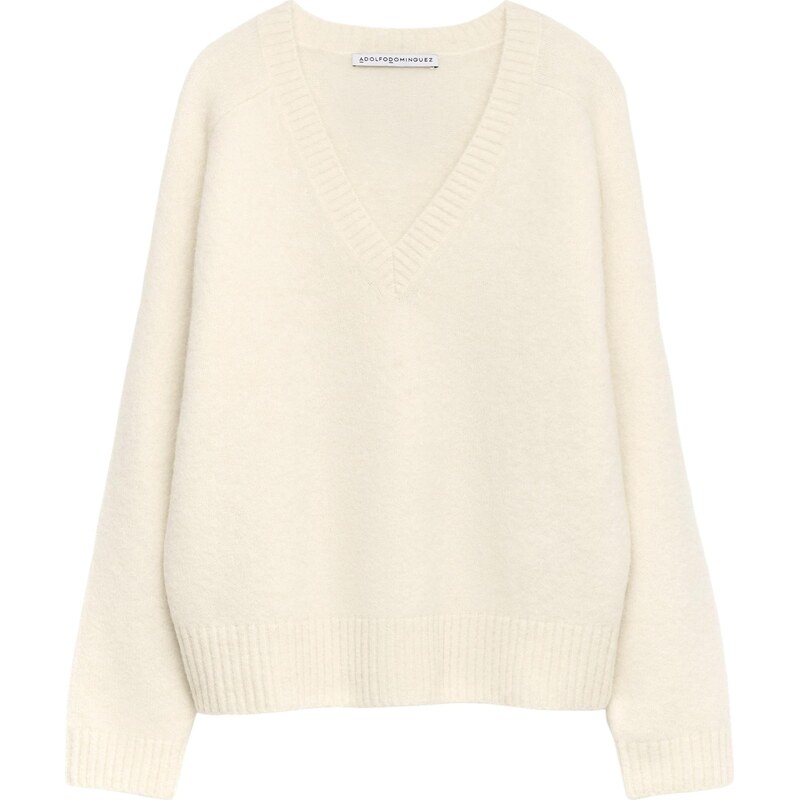 Adolfo Dominguez Sveter biela ako vlna 66079202