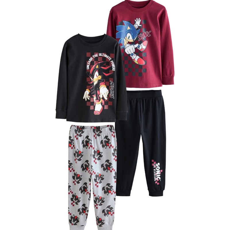 Next Pyžamo modrá / červená / burgundská / čierna 66079314