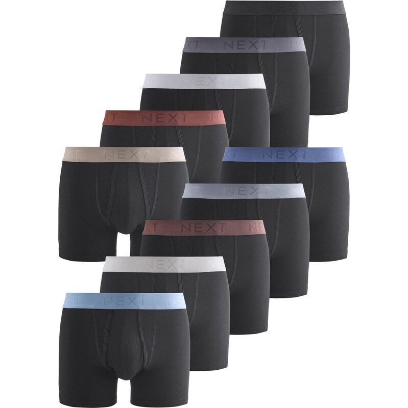 Next Boxerky zafírová / hrdzavohnedá / tmavosivá / čierna 66079405