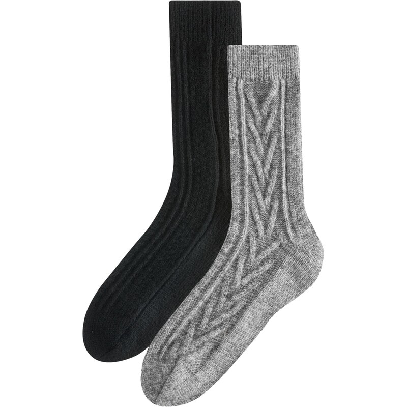 Next Ponožky sivá / čierna 66079468