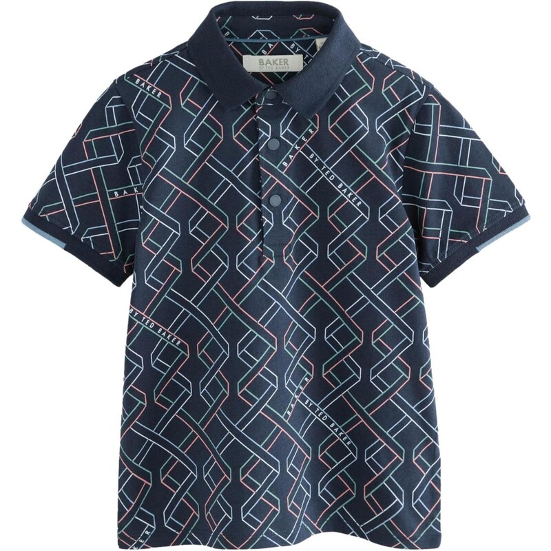 Baker by Ted Baker Tričko námornícka modrá / azúrová / neónovo fialová 66079459