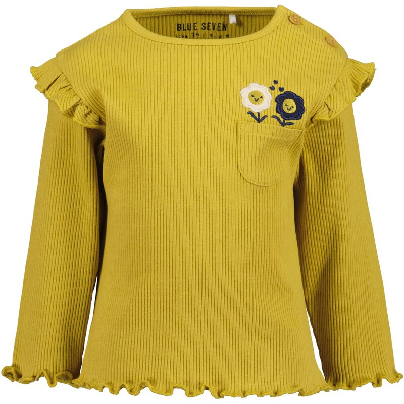 BLUE SEVEN Tričko tmavomodrá / šafránová / biela 66079562