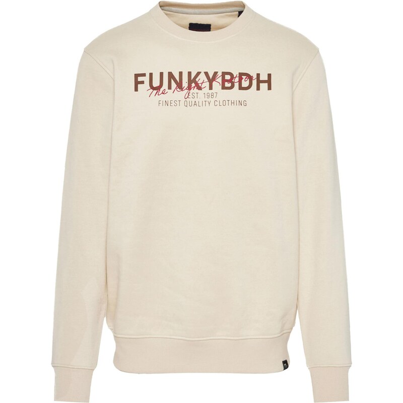 Funky Buddha Mikina krémová 66079554