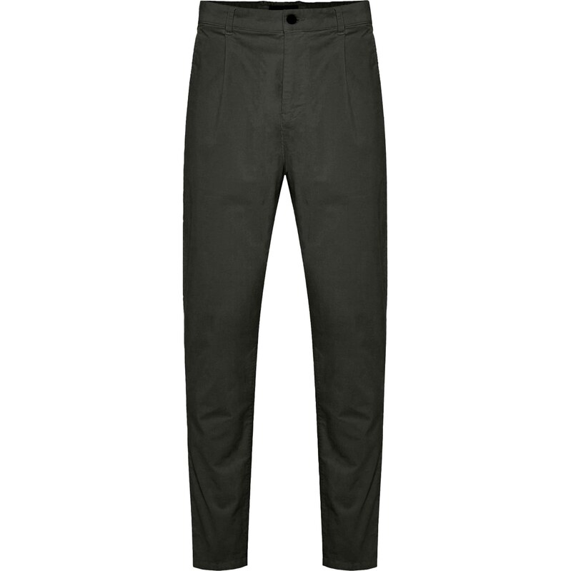 Funky Buddha Chino nohavice tmavozelená 66079579
