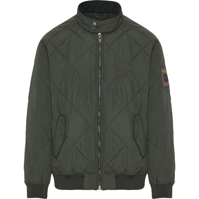 Funky Buddha Prechodná bunda tmavozelená 66079581