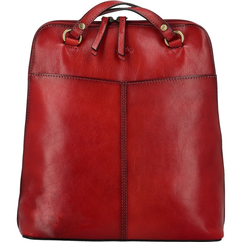 Dámsky kožený kabelko/batoh vínový - Katana Reweka vínová 66113268