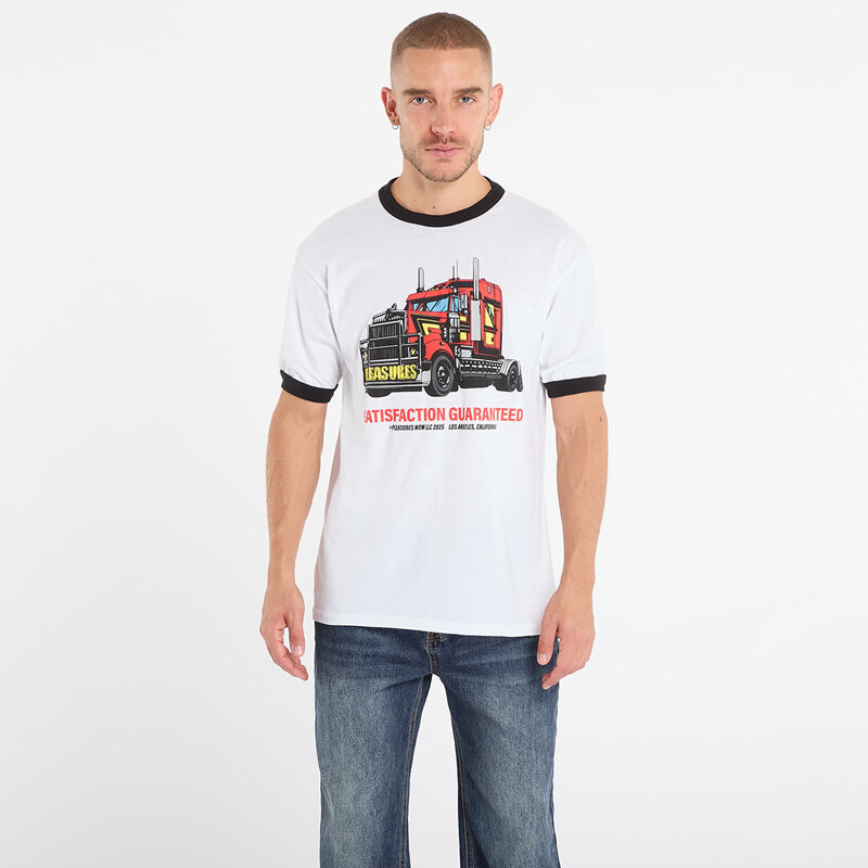 Tričko PLEASURES Big Load Ringer T-Shirt White S 66079770