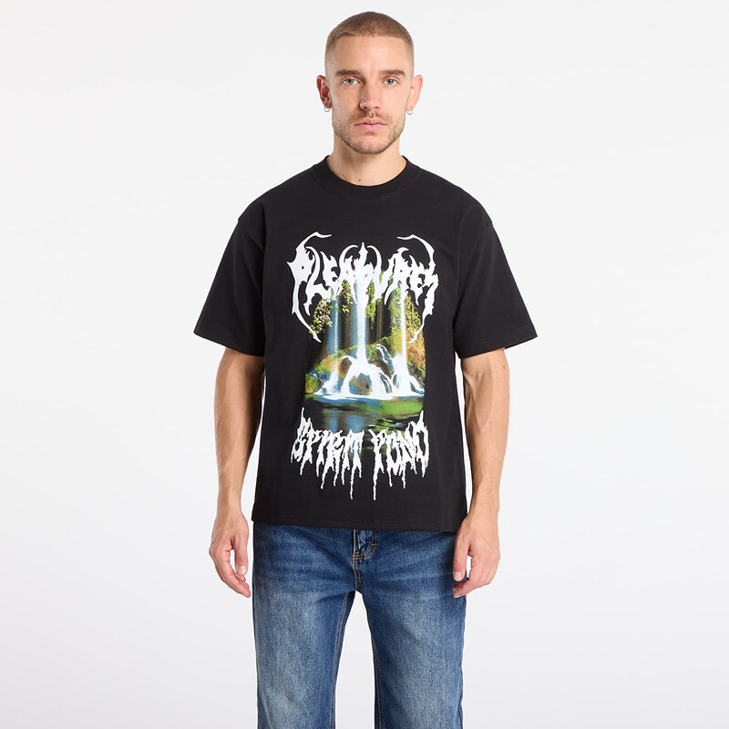 Tričko PLEASURES Pond T-Shirt Black S 66079771