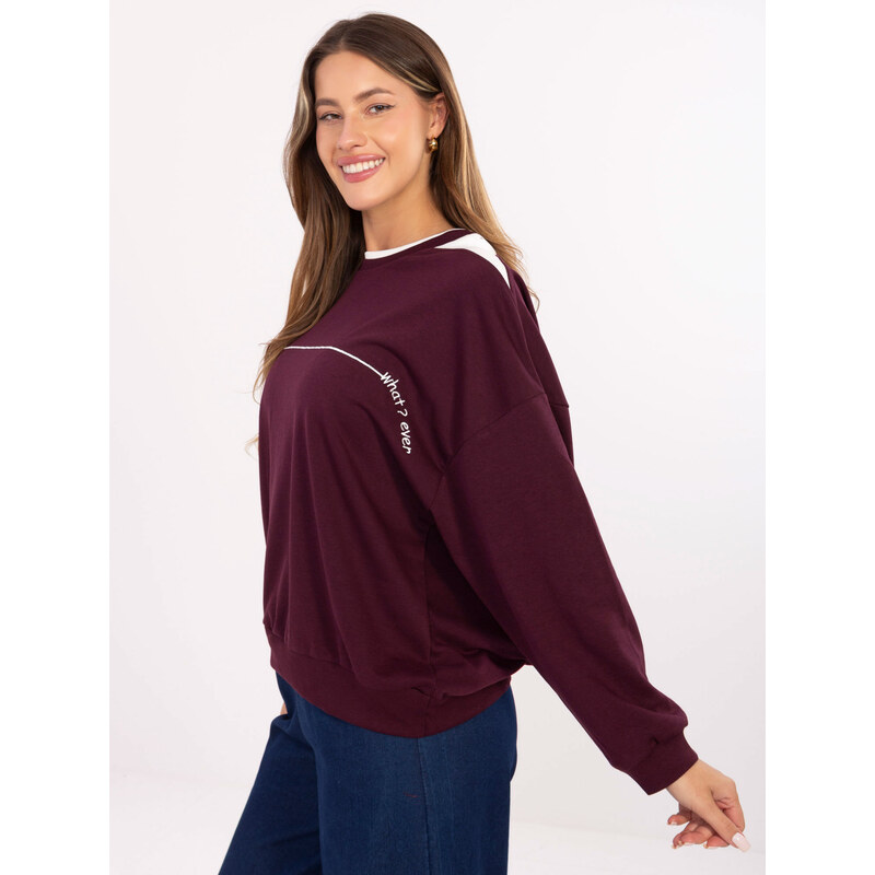 RELEVANCE Sweatshirt-RV-BL-A940.60-burgundy 66079896