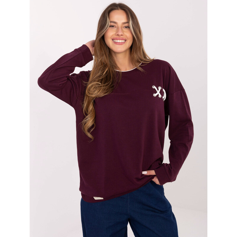 RELEVANCE Sweatshirt-RV-BL-A941.58-burgundy 66079897
