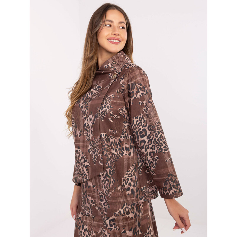 Italy Moda Sweatshirt-IT-BL-21613-5.12-dark beige 66079912