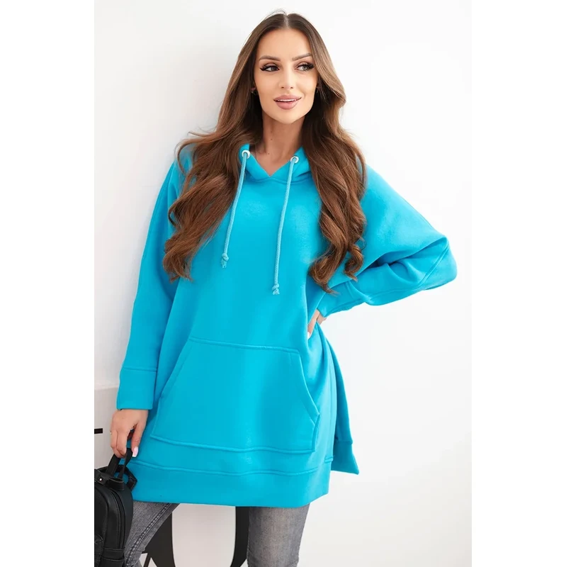 Kesi Bunda s vyrezmi na bokoch tyrkysová 64785273