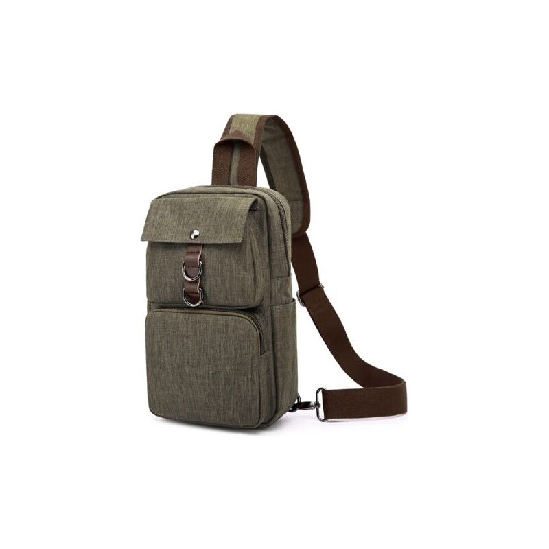 Canvasio plátený crossbody batoh Barbro Khaki 6L 65227293