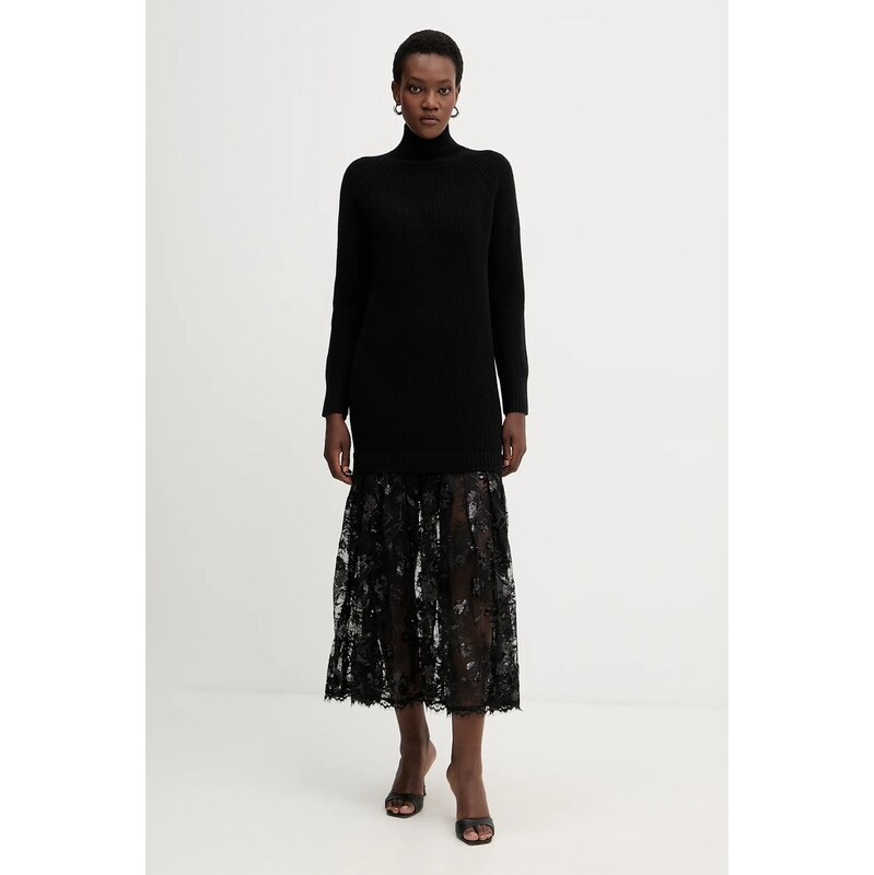 Šaty s prímesou vlny ERMANNO Firenze 66082917