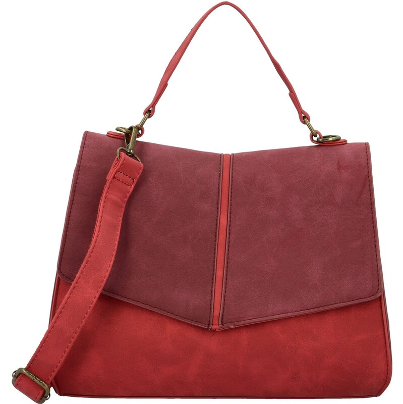 Dámska kabelka do ruky červeno/vínová - Paolo bags Simwa červená 66113290