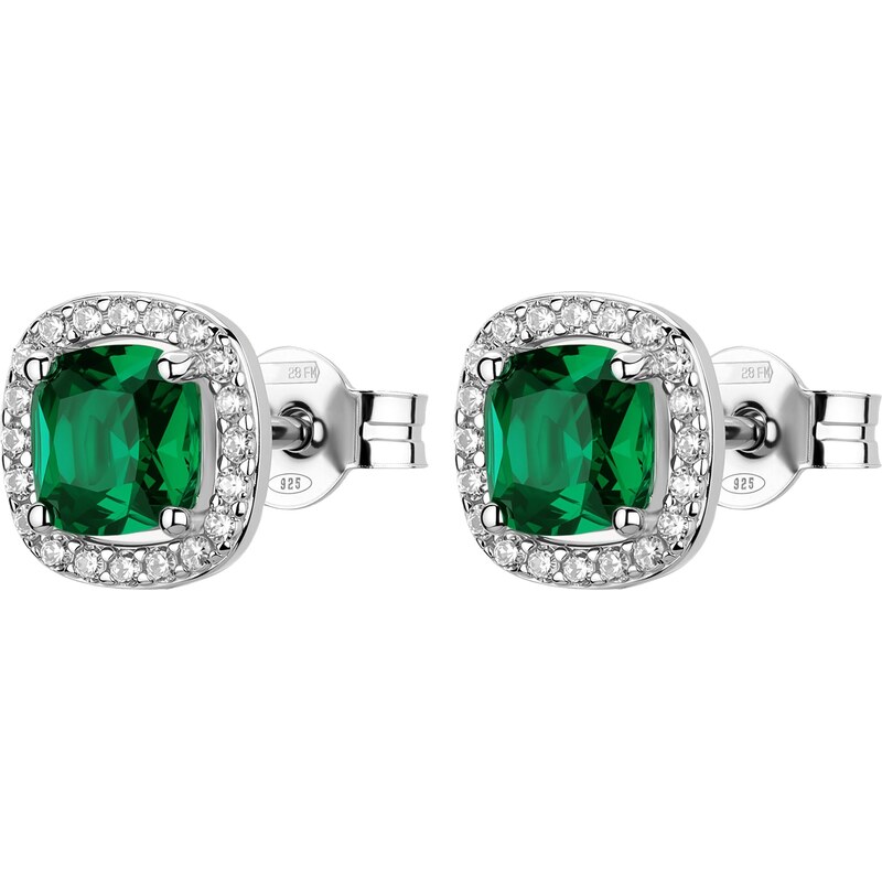 Brosway Oslnivé strieborné náušnice Fancy Life Green FLG141 66580168