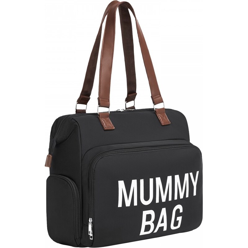 KONO Taška - veľká prebaľovacia taška s priehradkou na topánky, čierna 66083474