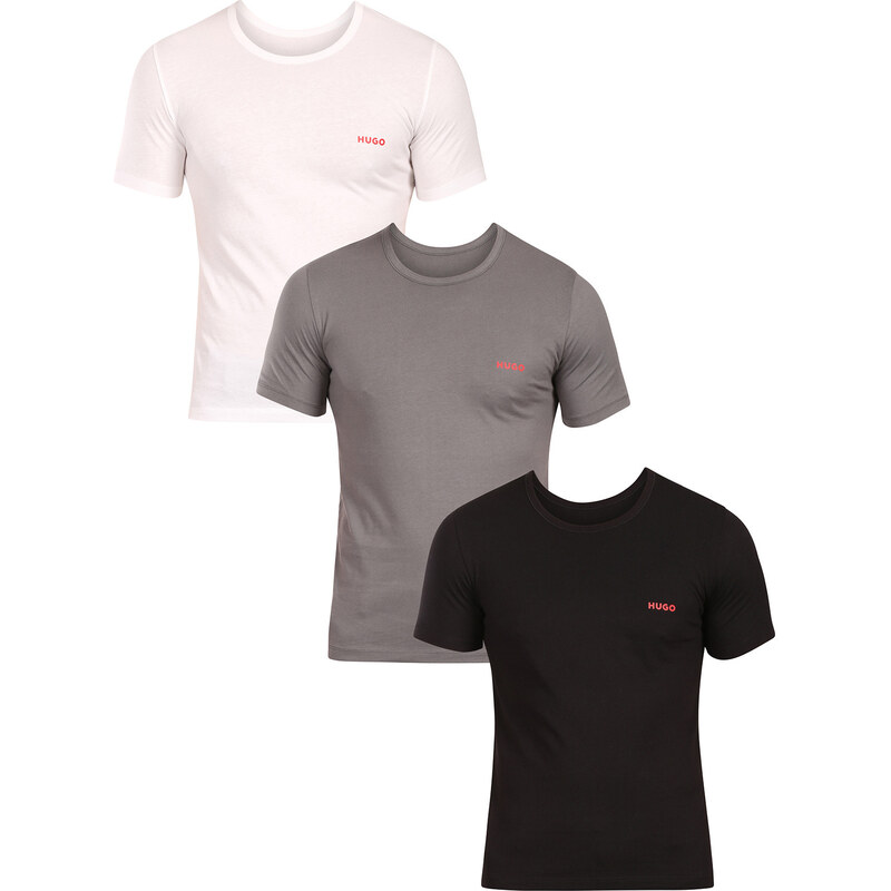 3PACK pánske tričko HUGO viacfarebné (50532811 966) 66083394
