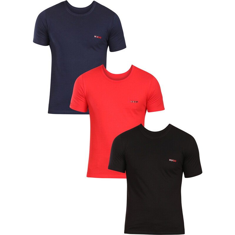 3PACK pánske tričko HUGO viacfarebné (50532811 990) 66083393