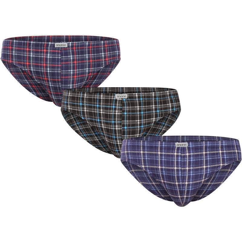 3PACK pánske slipy Andrie viacfarebné (PS 3587) 66083397