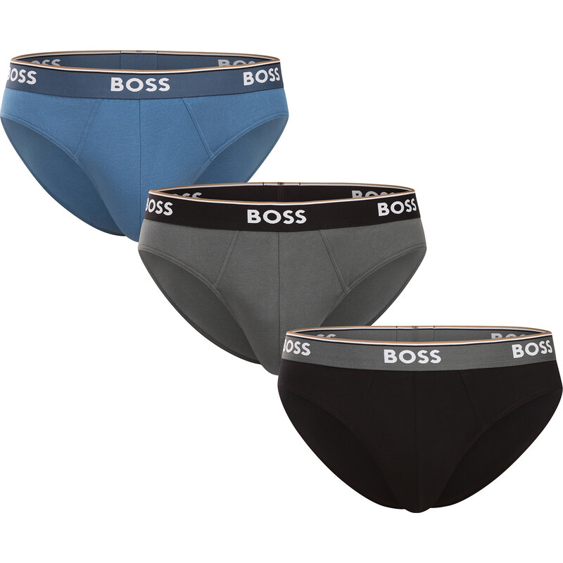 3PACK pánske slipy BOSS viacfarebné (50531681 962) 66083401