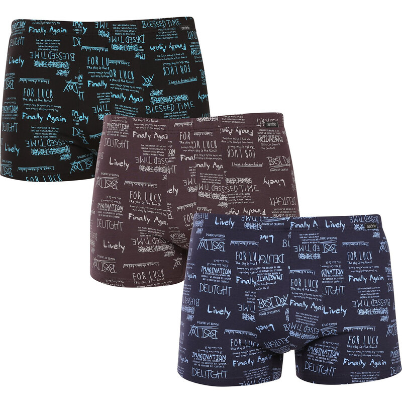 3PACK pánske boxerky Andrie viacfarebné (PS 5787) 66083400