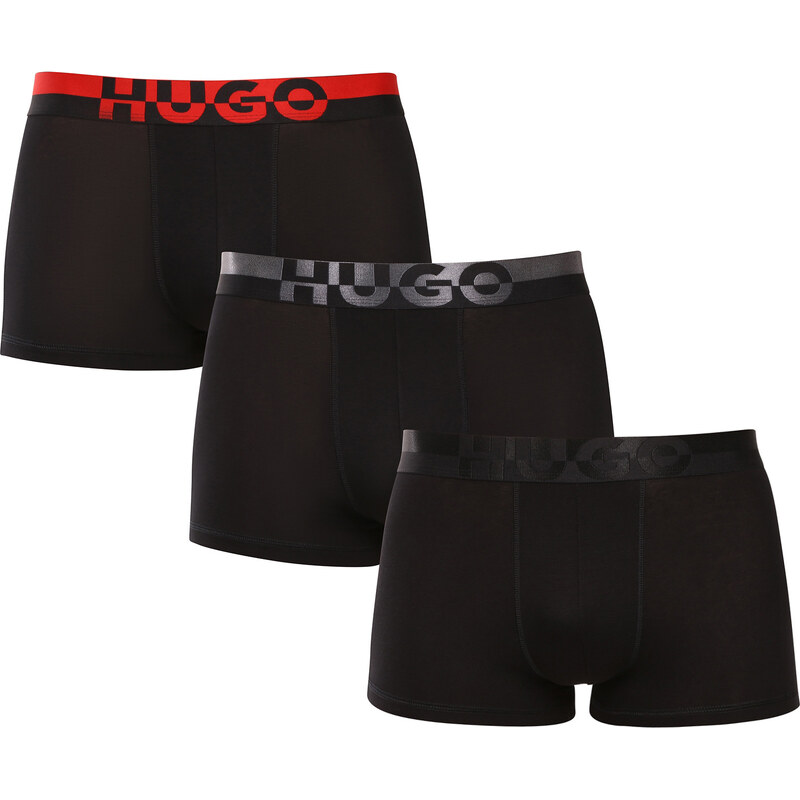 3PACK pánske boxerky HUGO čierna (50545667 002) 66088578