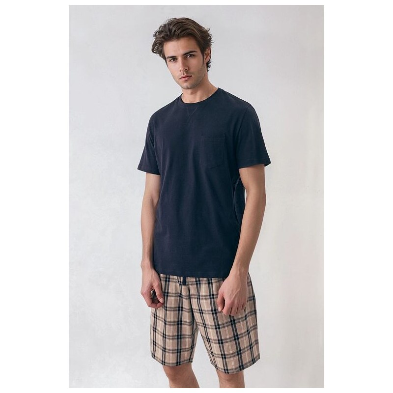 Henderson Pánske pyžamo Dexter tmavomodré 61864966