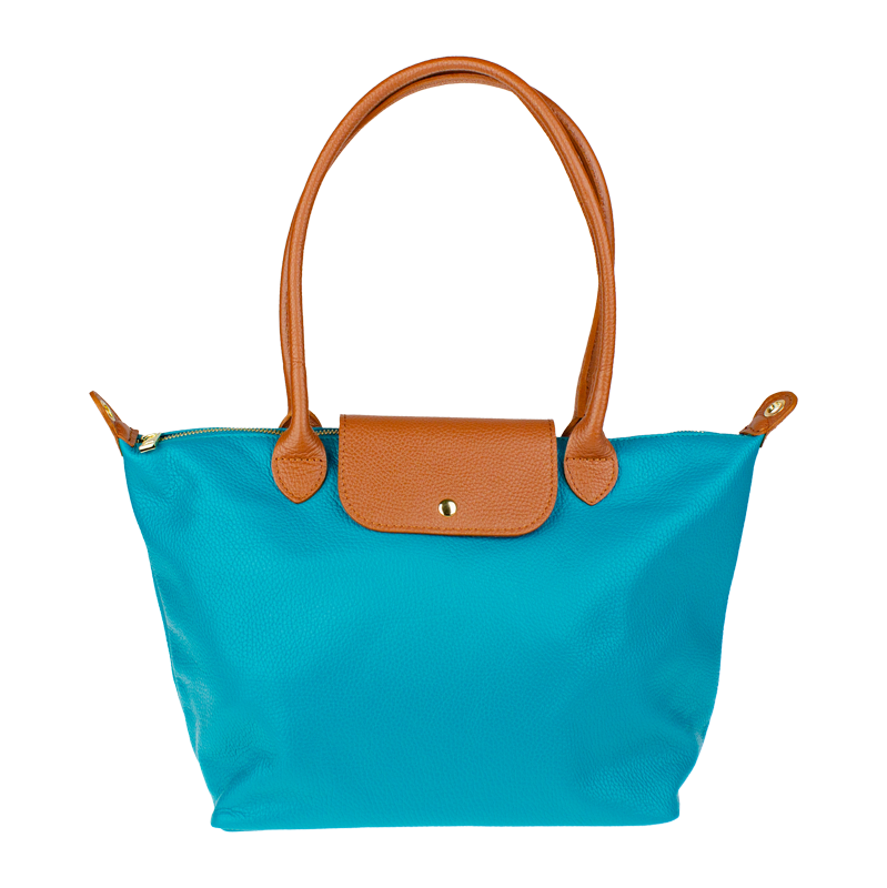 Tyrkysová kožená talianska kabelka Ludovica Turchese NovaKabelka.sk 66087614