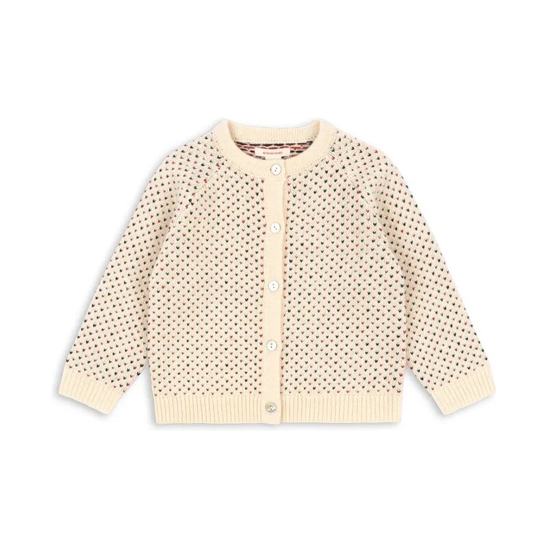 Detský kardigan s prímesou vlny Konges Sløjd BILLI KNIT CARDIGAN 66087730