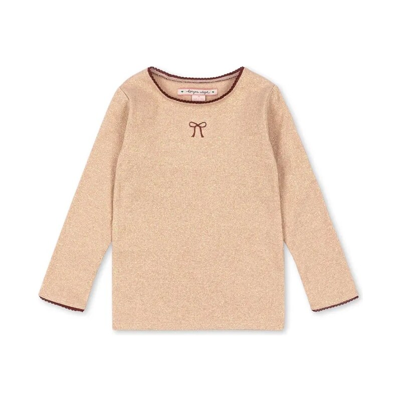 Detské tričko s dlhým rukávom Konges Sløjd ROLI BLOUSE 66087695