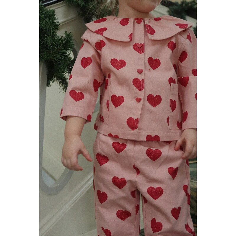 Detské rifle Konges Sløjd MAGOT FRILL PANTS GOTS 66087721